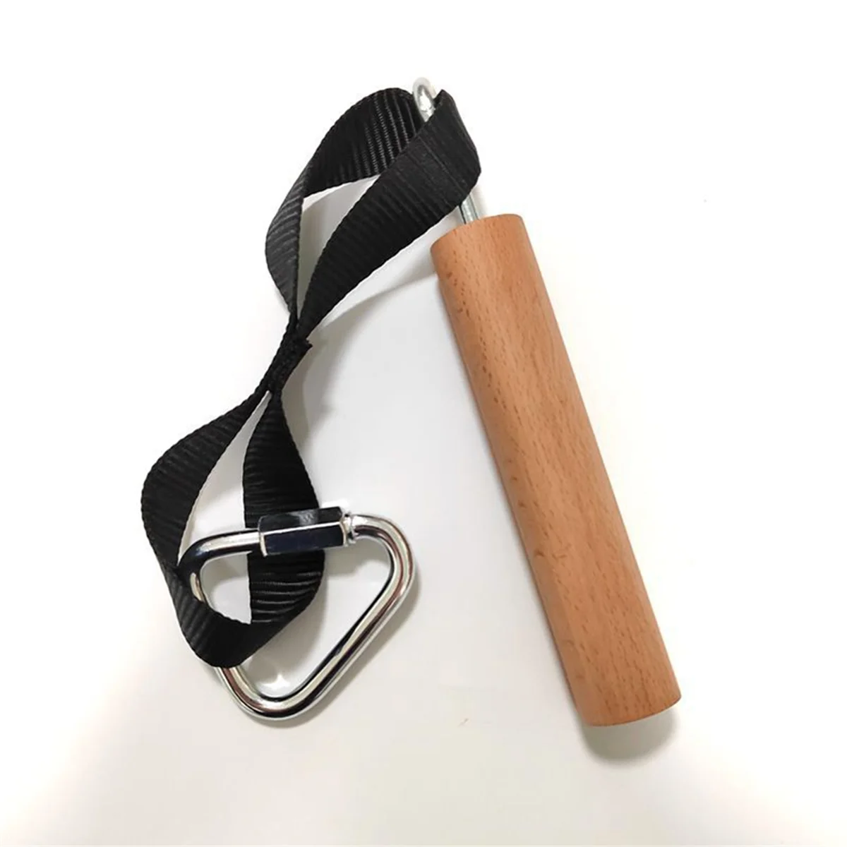 

ABME Wooden Handle Pull Up Ball Grip Finger Strengthener Exerciser Arm Muscle Strength Workout Climbing Fitness Accessories A