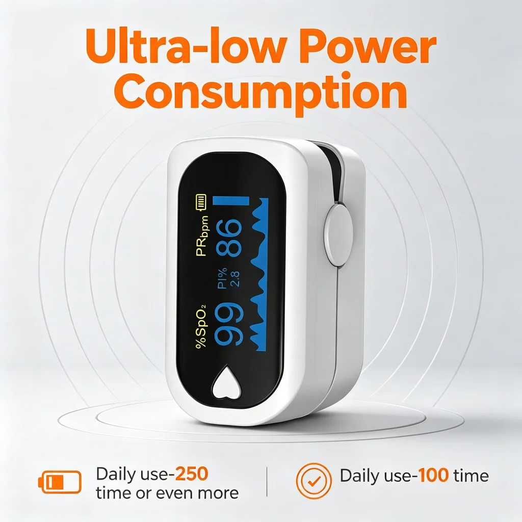 Pediatric Medical Infant Finger Pulse Oximeter Neonatal SpO2 Blood Oxygen Saturation Meter for Children Kids