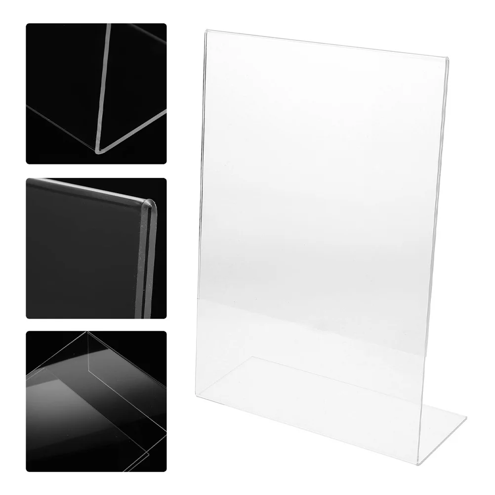 

2 Pcs Acrylic Number Holder Sign for Table Poster Stand Stands Display Chair Reserved Signs Holders