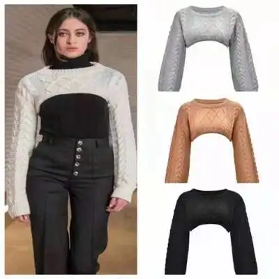 

Ele Commuter Трикотаж Long Sve круглый светр Ne Color Street Sle Полиэфирное волокно Трикотаж Street Faion