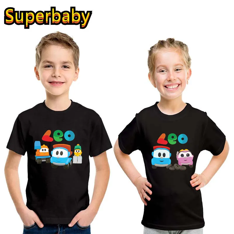 

Hot Sale Kids T shirt Leo The Truck Tv Show Cartoon Baby Girls Clothes Boys Tops Summer Children Cotton Short Sleeve T-Shirts