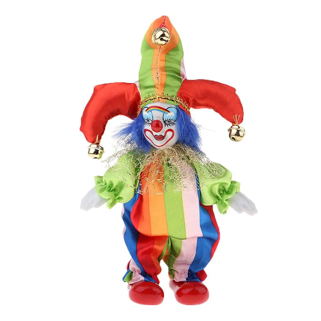 

6inch Funny Handmade Clothing Clown Doll Halloween Gifts #4