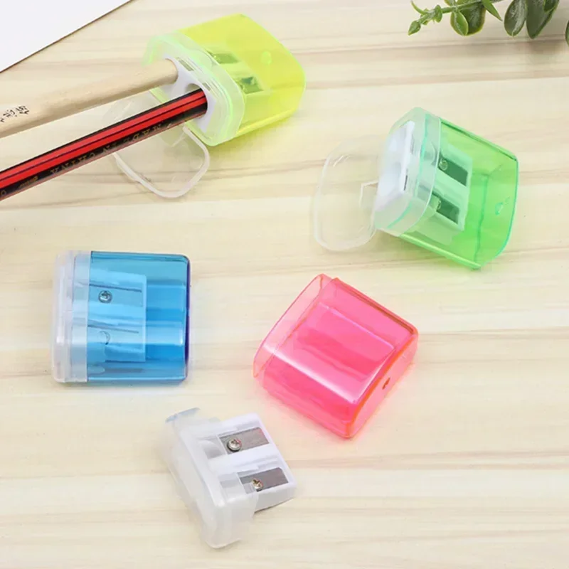 1PCS Manual Hand Pencil Sharpeners Double-Hole Design Sharpener for Kids School Office  School Supplies