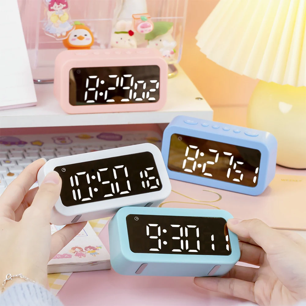 Mini LED Digital Clock Timer Mute Luminous Electronic Clock Kitchen timer Student Countdown Timer Bedside Decoration Child Gifts