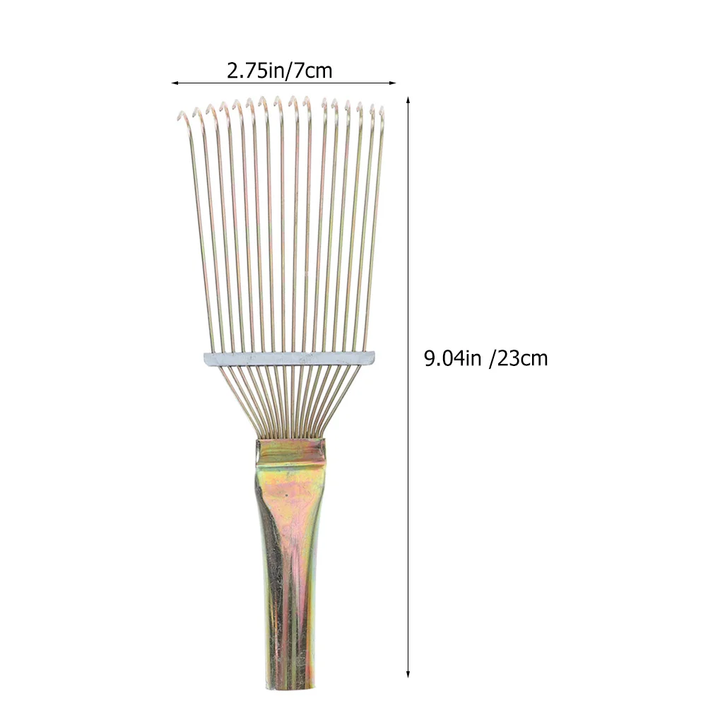 فرشاة شعر الحصان، أشعل النار للماشية والأغنام، الماشية، مشط معدني، أداة تنظيف تدليك سطح أملس، راديان معتدل