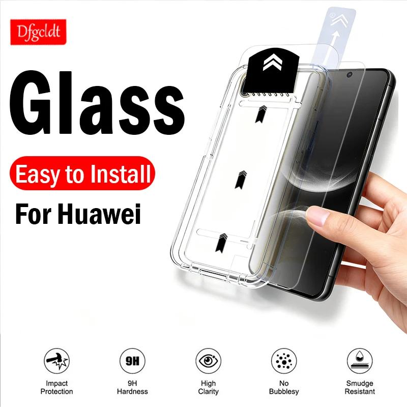 

1-2 шт., закаленное стекло с автоматической установкой, без пыли для Huawei Nova 14 13 12 11 10 9 SE 13i 12i 11i 12s 14 Lite, защитная пленка для экрана