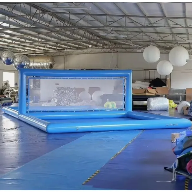 33Ft Outdoor Large Inflatable Volleyball Pool Pvc Water Volleyball Court for Sport Games