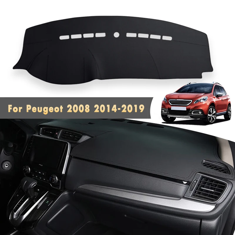 Car Dashboard Covers For Peugeot 2008 2019 2018 2017 2016 2015 2014 Auto Mats Sun Shade Instrume Panel Accessories Waterproof