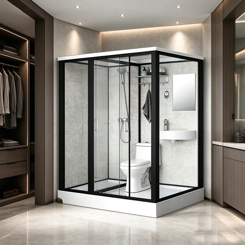 Prefabricated Bathroom Pod For Student Accommodation Modular All In One Shower Unit With Sink And Toilet