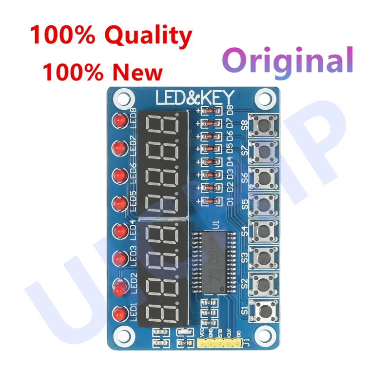 TZT TM1638 Displaymodule voor AVR Arduino Nieuwe 8-bit digitale LED-buis 8-bit