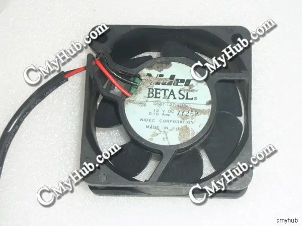 For Nidec D06T-12TH 05 DC12V 0.10Amp 6025 6CM 60mm 60x60x25mm 2Pin Cooling Fan D06T-12TH 05