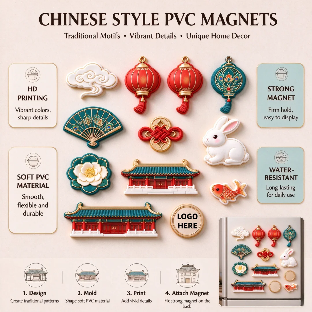 Wholesale Custom 3D PVC Soft Glue Fridge Magnets Strong Adhesive Back Fridge Magnet High Quality PVC Rubber Refrigerator Magnets