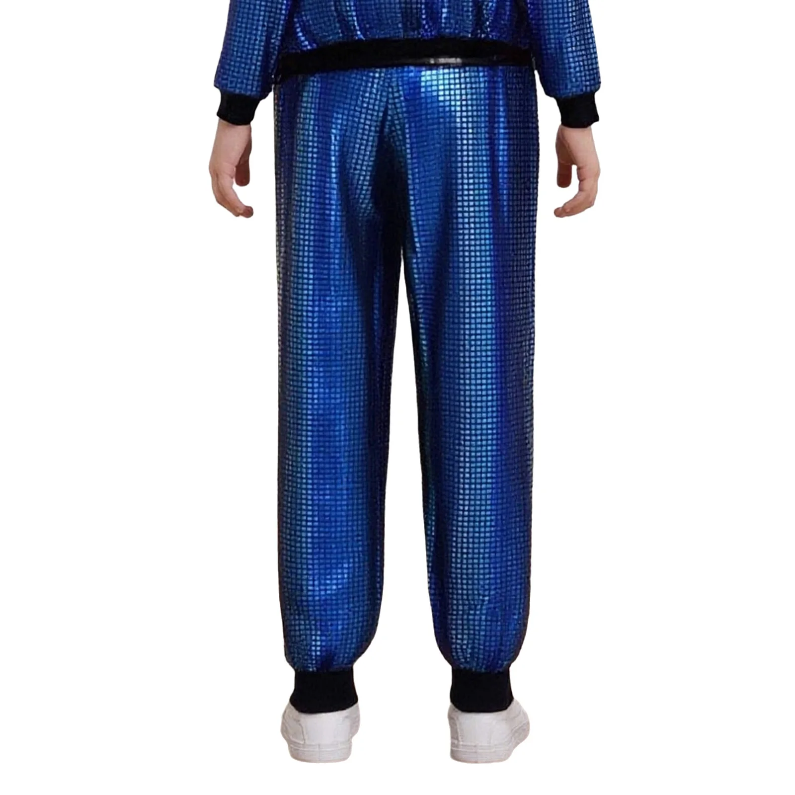 أطفال الجاز الهيب هوب ملابس رقص بنين بنات الشارع الرقص الحديث السراويل مرونة الخصر لامع منقوشة كتلة اللون السراويل الرياضية