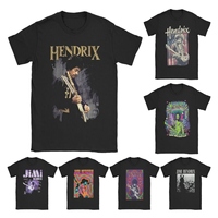 Funny Rock Guitar Singer T-Shirts for Men Women Round Neck 100% Cotton T Shirt Jimi H-Hendrixs Short Sleeve Tee Shirt Tops