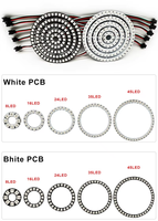 DC5V WS2812B Pixel Ring 5050 RGB Individually Addressable 8 16 24 35 45 128 LEDs WS2812 Built-in IC LED Module Led Strip Light