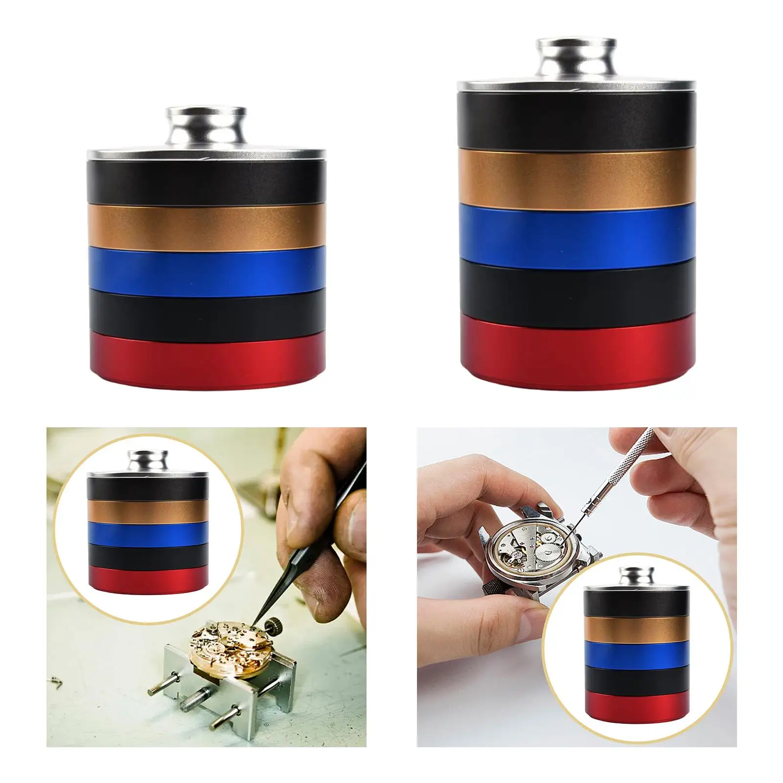 Watch Oil Jar Watch Oil Holder Cup with Lid Lightweight Watch Oil Cleaning Pot Watch Oil Cup for Watch Repair and Maintenance image 4
