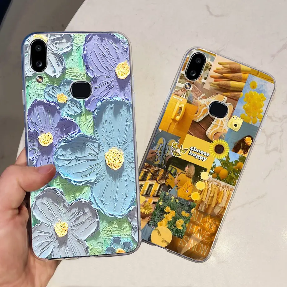Funda trasera de silicona TPU suave para teléfono Samsung Galaxy A20, A20e, A30, A40, A20 A 30