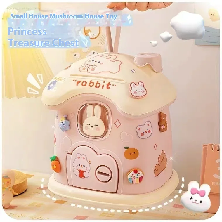 Cute Mushroom House Small House Savings Can Cartoon Savings Can Gift For Students  Children  And Girls