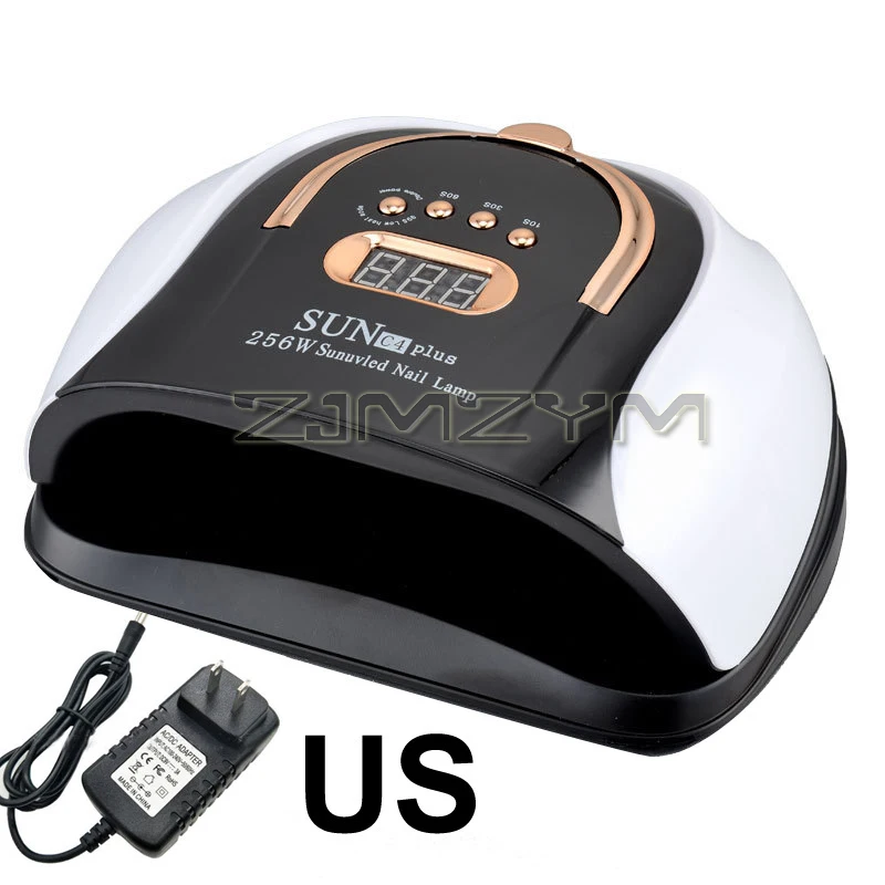 256W Nail Lamp Portable Laser Red Blue Sun UV LED Lamp High Power Dryer Gel Polish Quick Drying Lamp For Manicure Salon