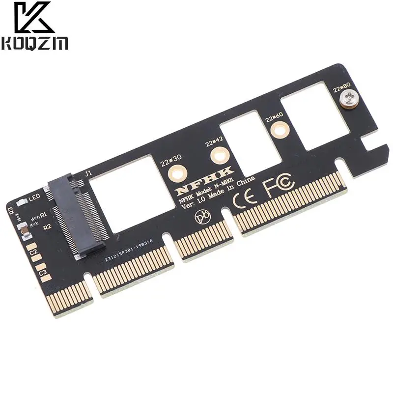 Адаптер NGFF M Key M.2 NVME AHCI SSD в PCI-E PCI Express 3,0 16x X4, переходник-карта для XP941 SM951 PM951 A110 SSD, 1 шт.