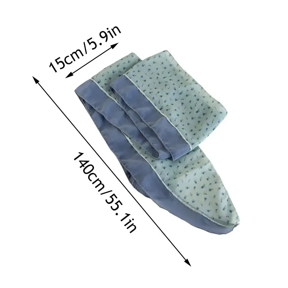 แฟชั่นHeadbandsผู้หญิงยาวผ้าพันคอShawl Dressingตกแต่งดอกไม้ผ้าพันคอลูกไม้บางยาวริบบิ้นผ้าพันคอฤดูร้อน