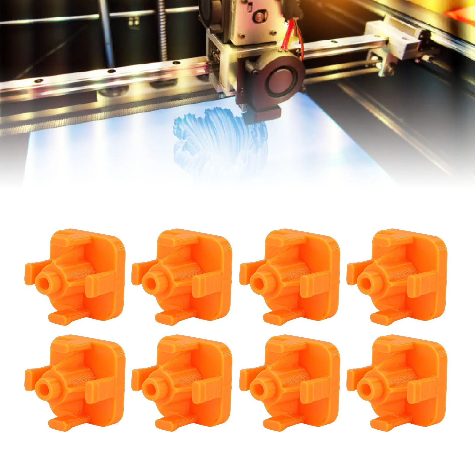 8pcs Feed Inlet Protector For 3D Printer Feed Inlet Kit For Snap-on High-hardness Carbon Fiber Feed For Port Accessories