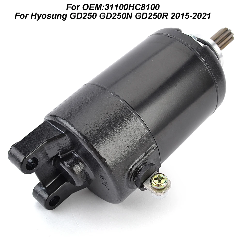 

Motorcycle Starter Motor For Hyosung GD250 GD250N GD250R 2015-2021 2016 2017 2018 2019 2020 31100HC8100