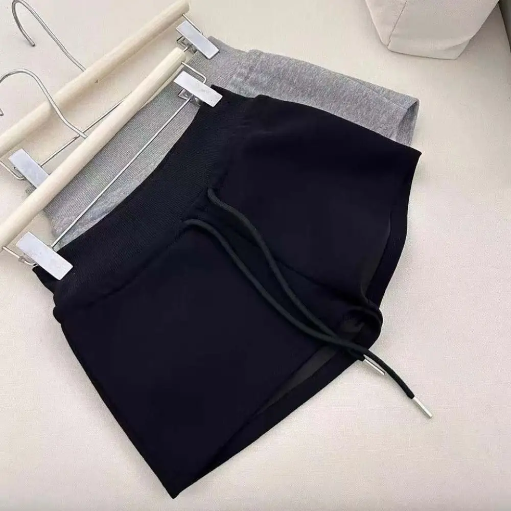 

Drawstring High Waist Shorts Pajamas Pants Trousers Hot Woman Short Pants American Style Slim Fit Summer Casual Shorts Summer