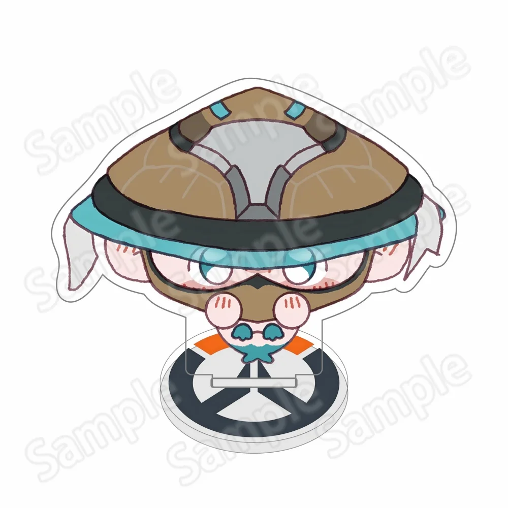 Ganme Overwatch2 New 10cm Acrylic Standee Keychain D.Va Mercy Kiriko Tracer Widowmaker Game Figure Pendant Fans Gift view 6
