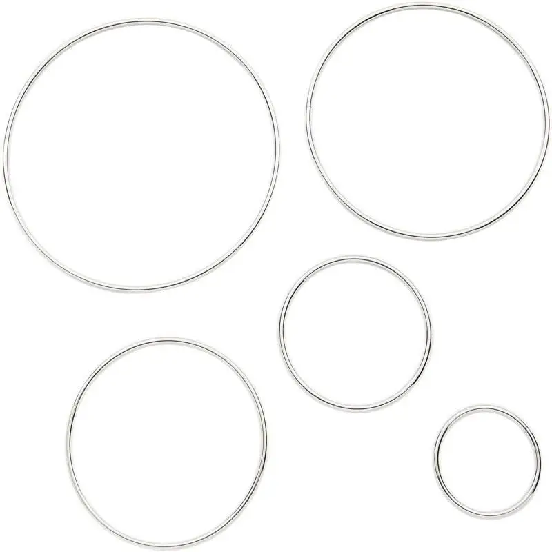 1-20 StuksDream Catcher Cirkel Ringen Craft 35-250mm Metalen Ringen Voor Dromenvangers Hoops Opknoping DIY connectoren Accessoires - afbeelding 2