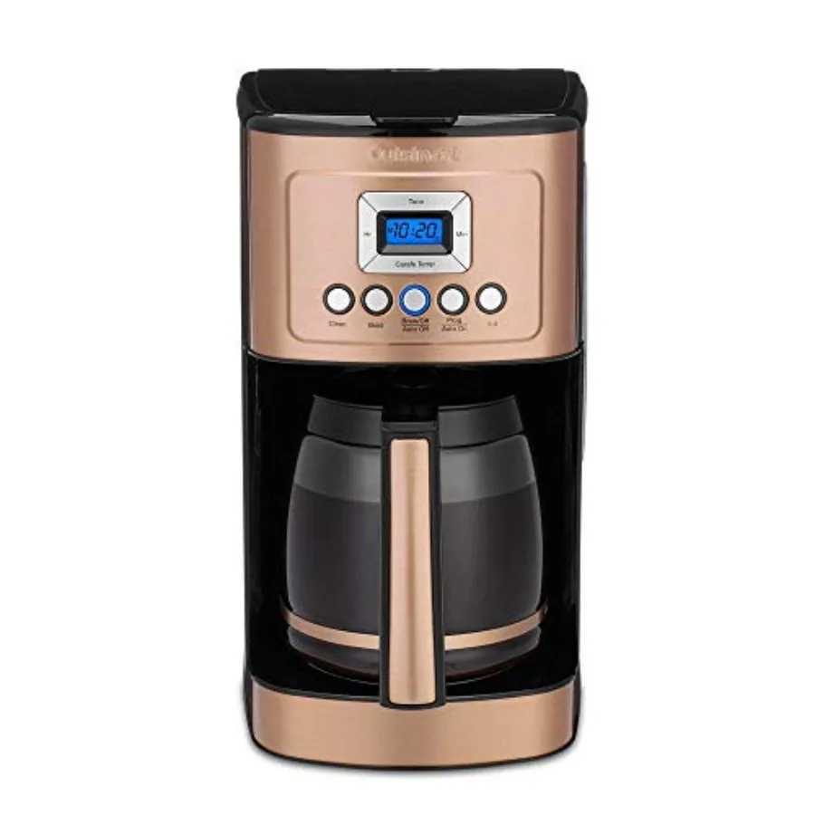 ماكينة صنع القهوة DCC3200CPAMZ PerfecTemp سعة 14 كوبًا قابلة للبرمجة من النحاس للاستخدام المنزلي والمكتبي مع التحكم المتقدم في درجة الحرارة و
