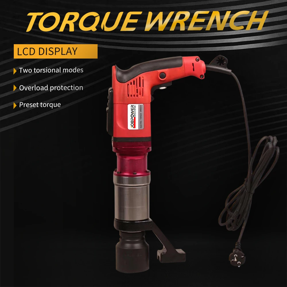 8000 Nm Angle Electric Torque Hex Bolt Tightening Machine Powerful Electric Torque Wrench