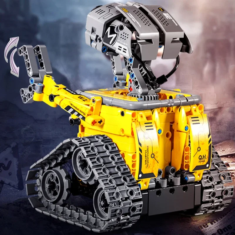 520Pcs 3 in 1 변형 도시 RC 로봇 굴삭기 레이싱 자동차 빌딩 블록 원격 제어 불도저 트럭 벽돌 장난감 어린이를위한 썸네일 6