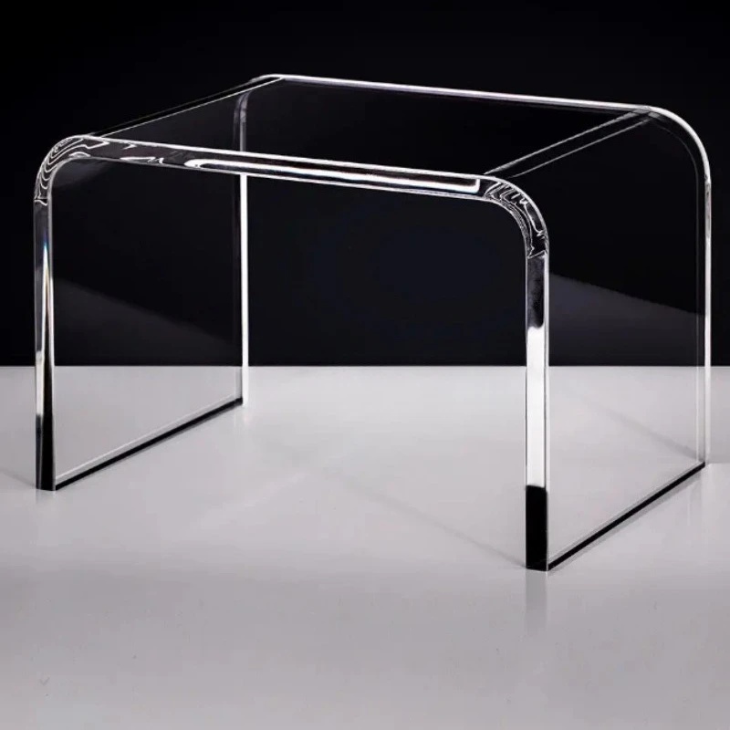 Mobile side  integrated U-shaped tea  transparent bay window small  tatami low acrylic coffee