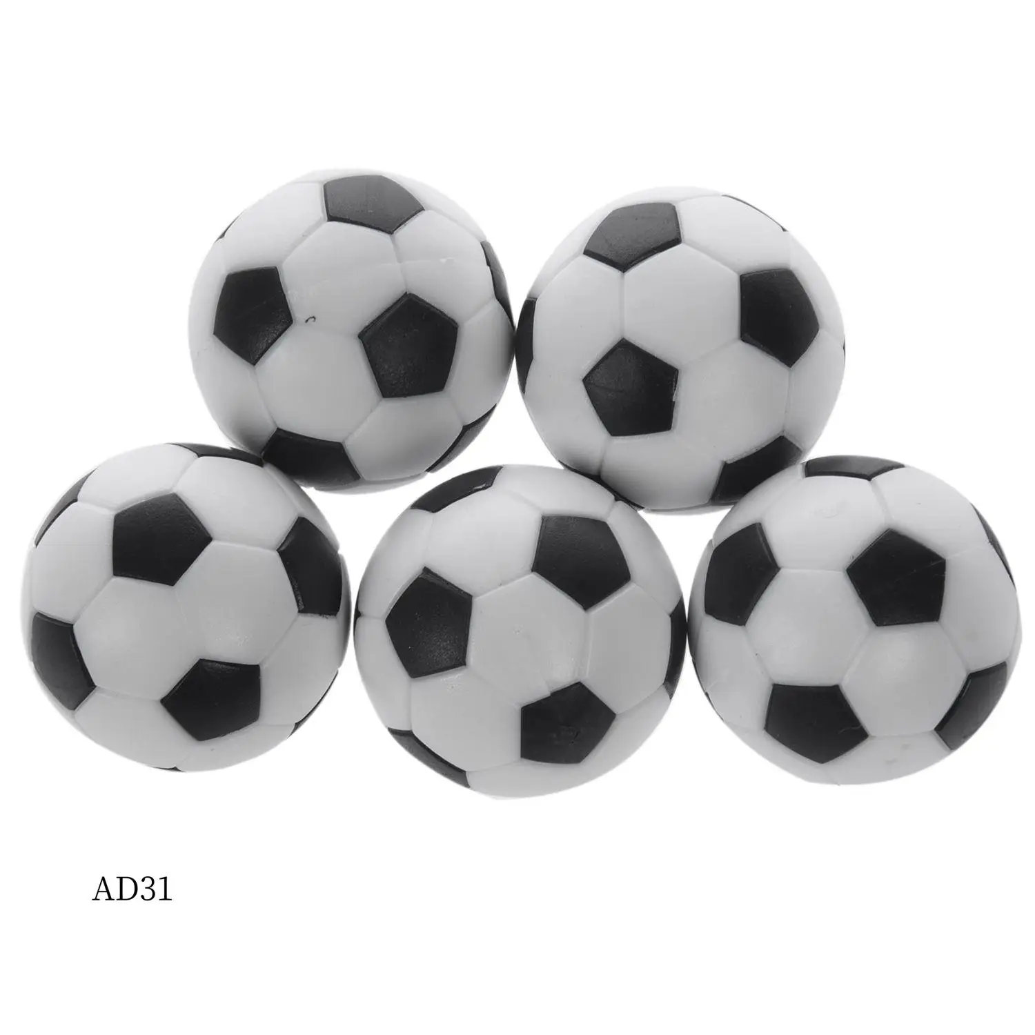 

Новый 5X пластиковый 32 мм футбольный мяч для настольного футбола заменяет черный + белый