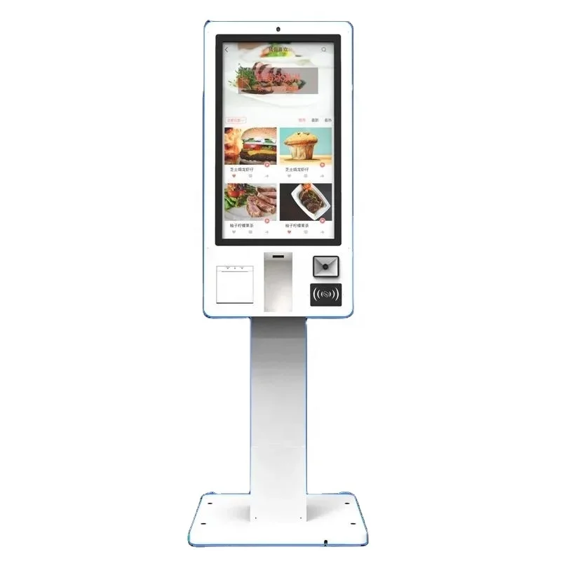 21.5 27 32 Inch Self Service Kisok Self Ordering Machine Payment Kiosks For Restaurant Hotel Supermarket