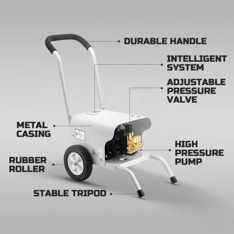 1.8kw Electric Portable Pressure Washer 100bar 1500PSI Mobile Pressure Washer cold water high pressure cleaners