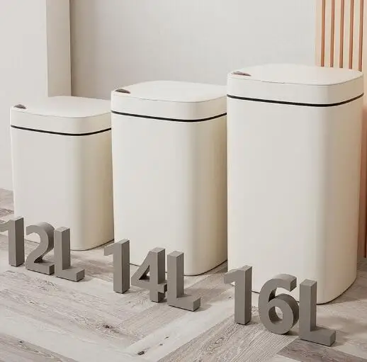 

12L High-Appearance Level Smart Garbage Can Light Luxury Automatic Sensing Trash Bin for Indoor Bathroom Office Use
