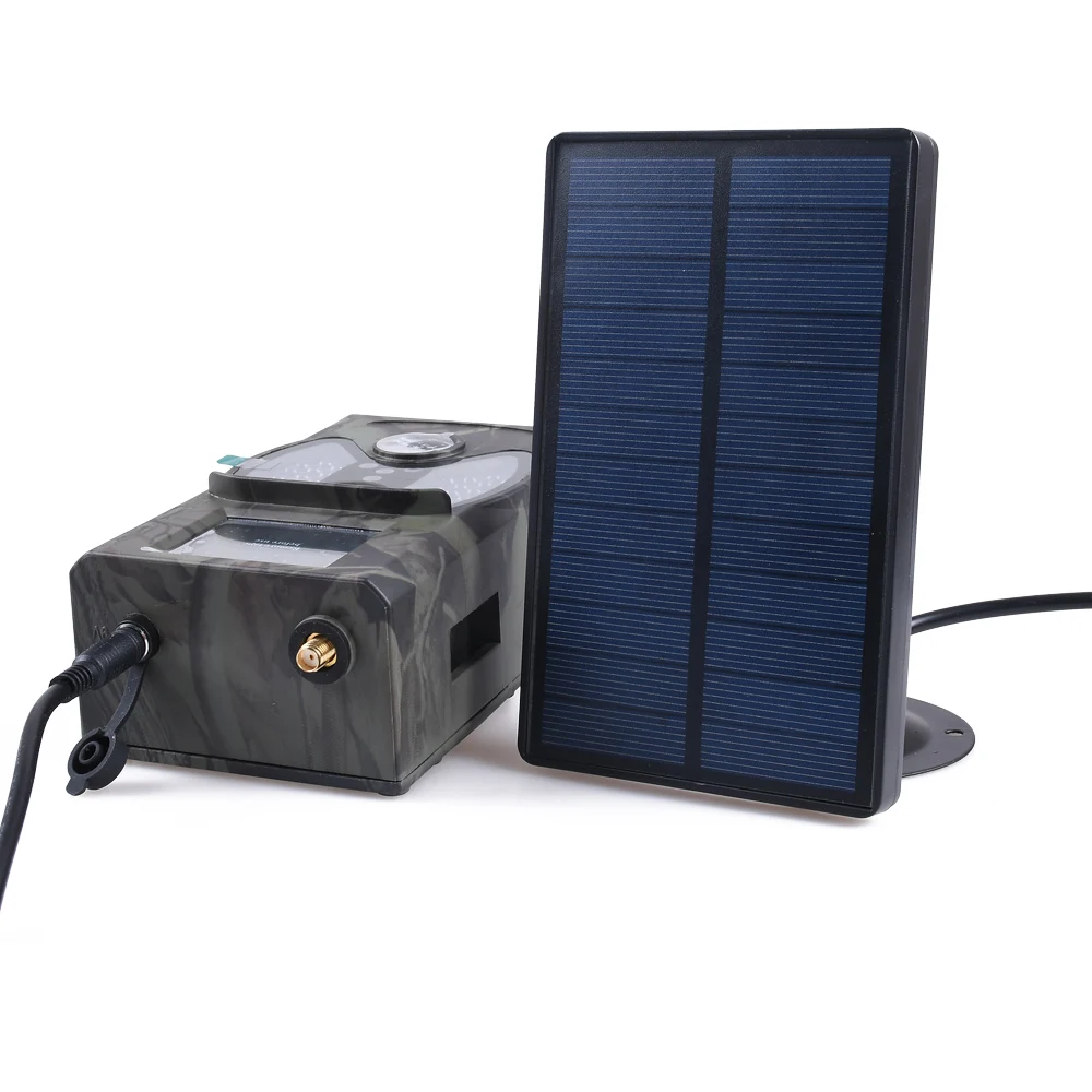 

Outdoor Solar Panel Charger Hunting Trail Camera Battery Charger 9V Output For Suntek HC-300M HC-700M HC700G Hunting Cameras