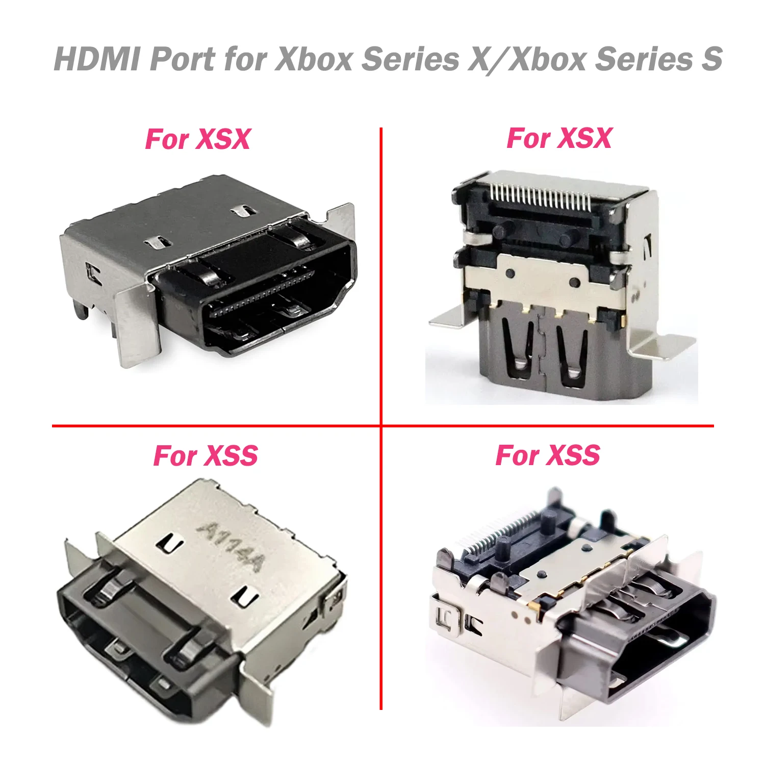 

1-2pcs XSX XSS HDMI Port Connector Socket for Xbox Series X / Xbox Series S Replacement HDMI-Compatible Port Socket Connector