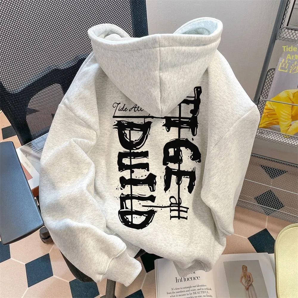 

plus Size 300 Pou Hoodie ex Cotton Long Sve Sweatirt American Lazy Sle Spring Autumn Winter Casual Comfortable ...
