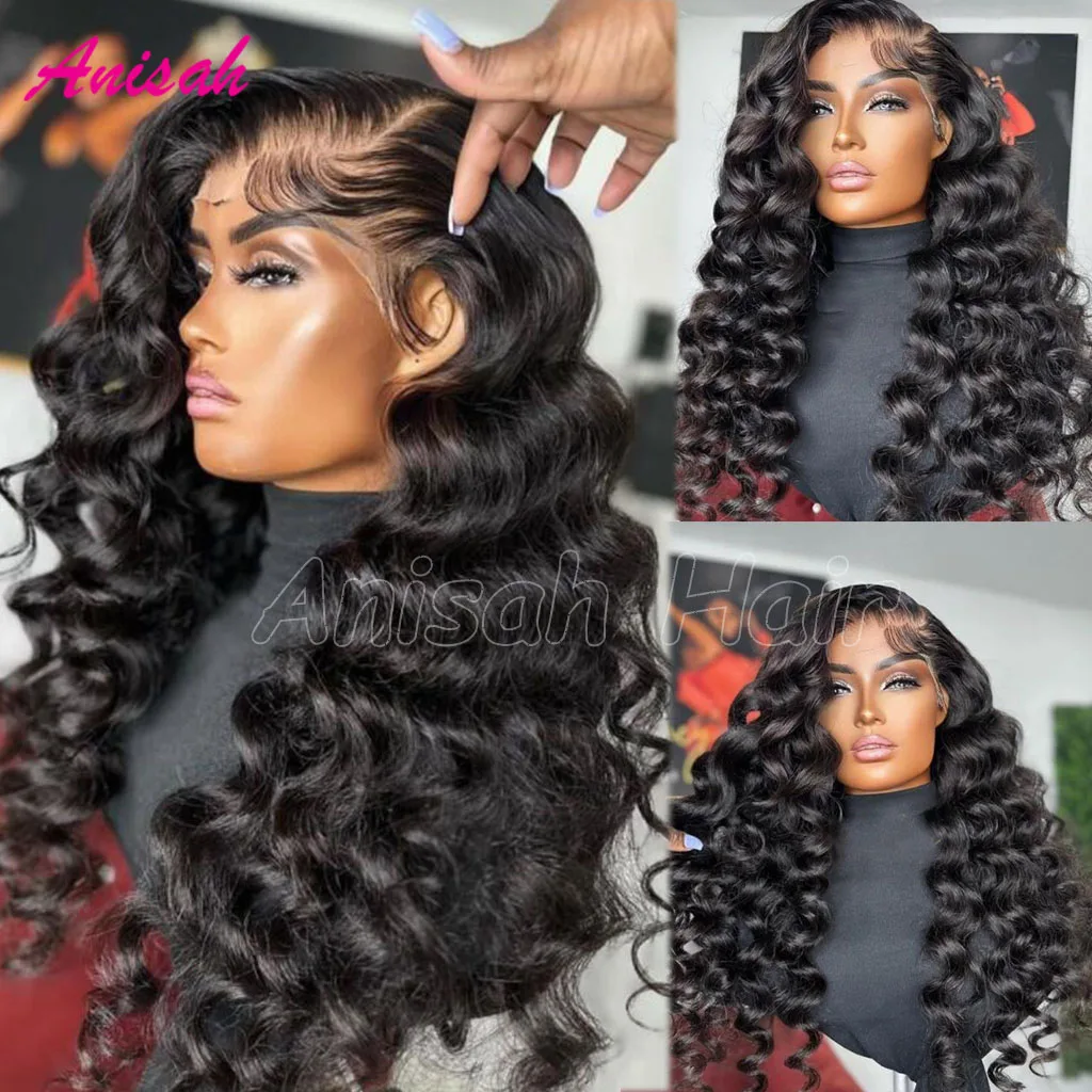 

Loose Deep Wave 13x4 Lace Front Human Hair Wig Vietnamese Remy Hair Deep Wave Wigs For Women 5x5 Lace Closure Wig PrePlucked