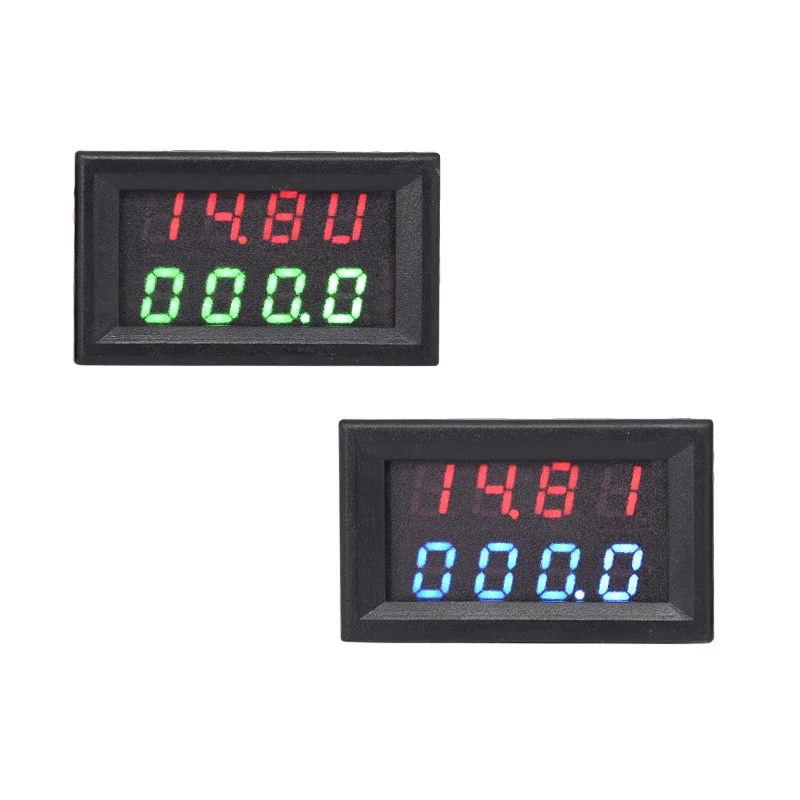 Digital display DC dual, voltage ammeter, high-precision four-digit LED , dual-function mAh meter head