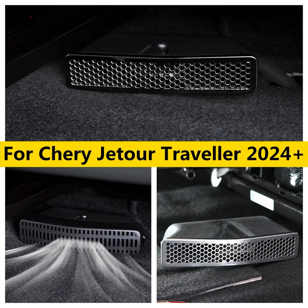

Under Seat Air Conditionnal Outlet AC Vent Protector Frame Cover Fit For Chery Jetour Traveller 2024 2025 Car Accessories