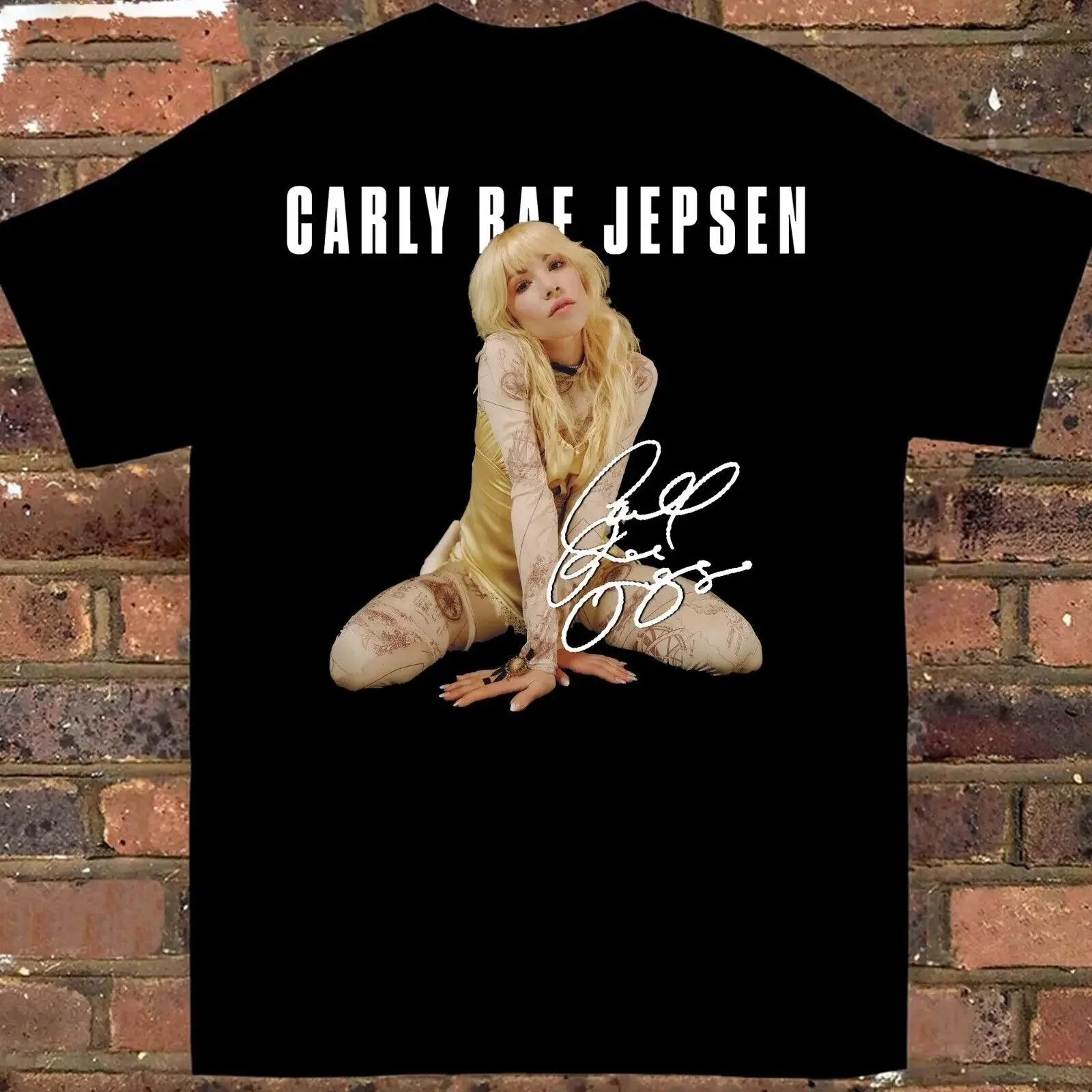 

Rare Carly Rae Jepsen Signature Cotton Black S-5XL Shirt 1N1554 long sleeves