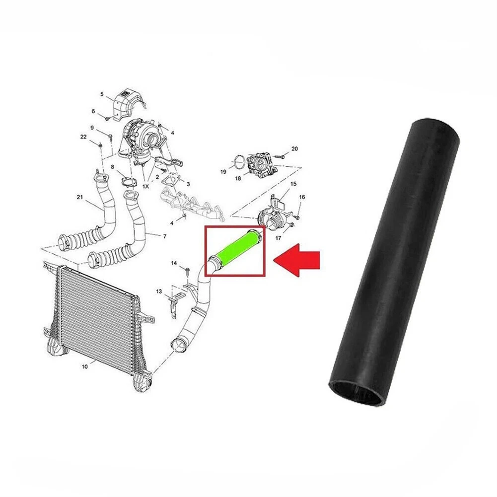 Capitiva Intercooler Pipe Fitting Charge Air Duct As Picture Shown Intercooler Pipe Factory Specification Fit Easy Installation