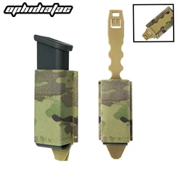 OPHIDIAN MOLLE Mag Pouch FAST 9MM Single/Double Mag Bag Hunting CS Games Air soft Holder With Nylon Support Clip