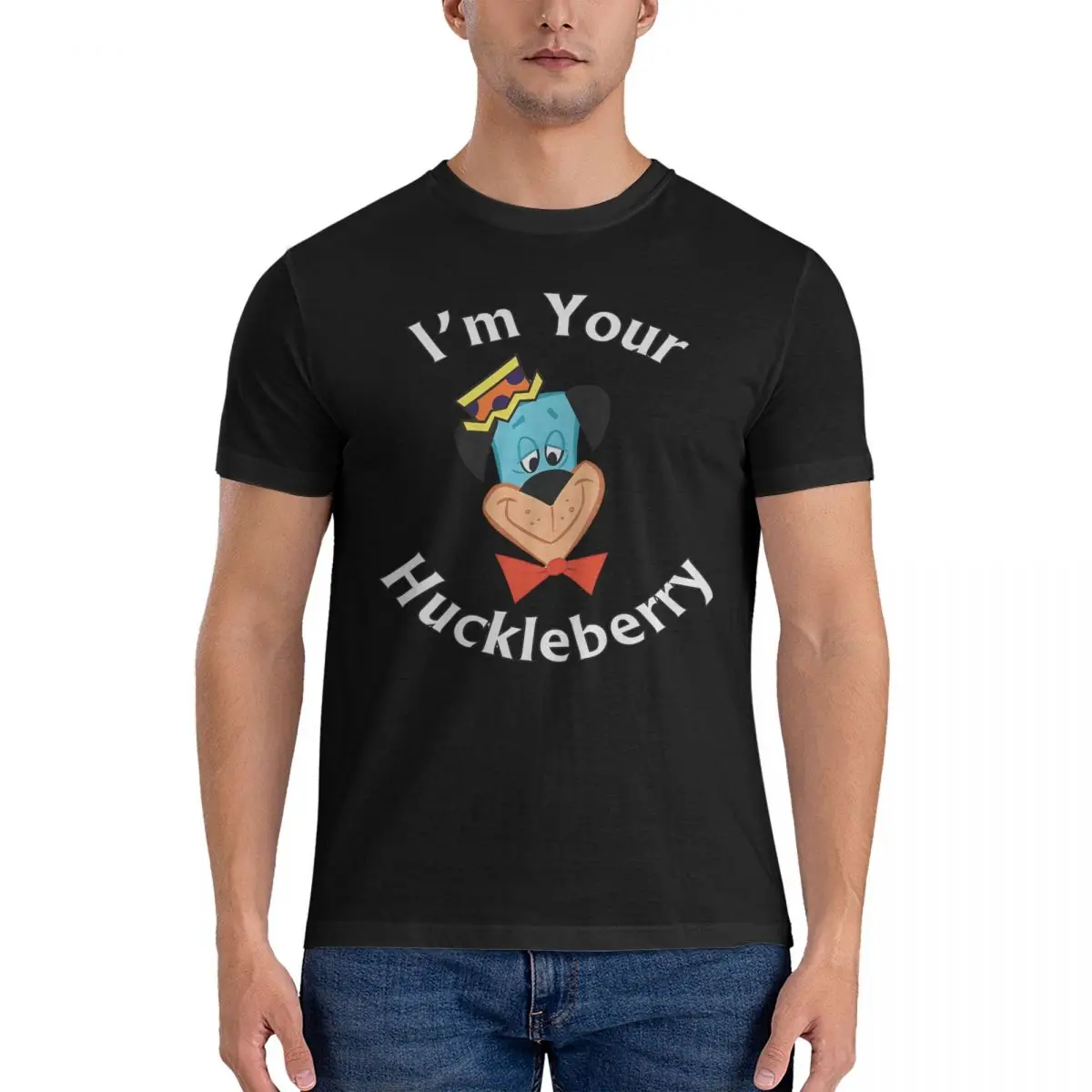 Men's T-Shirts Introduce Fashion 100% Cotton Tees Short Sleeve H-Huckleberry Hound Show T Shirts O Neck Clothes Gift Idea