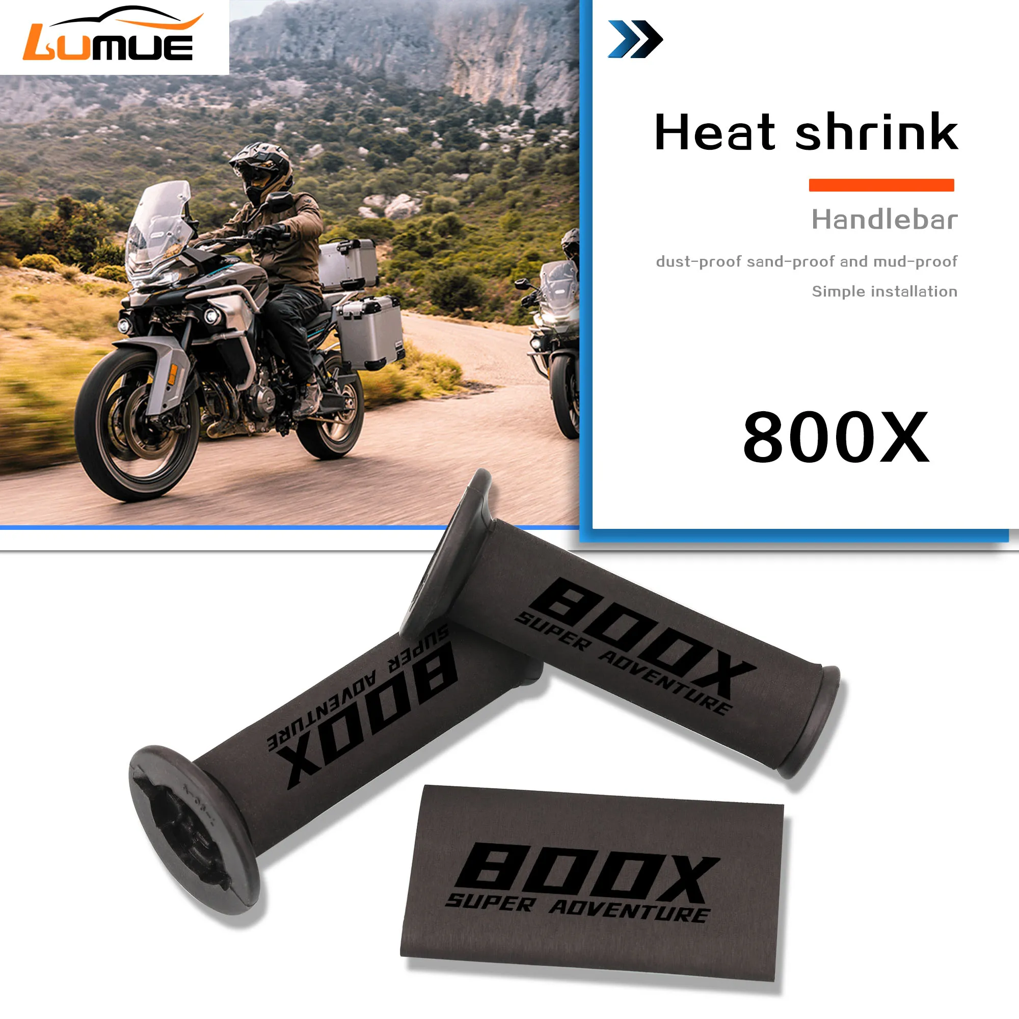 

For KOVE 800X 800 x 2023-2025 Motorcycle Accessories Heat Shrink Handlebar Non-slip Grips Sheath Heat Shrinkable Handlebar Cover