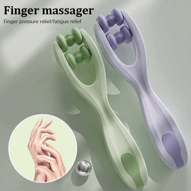 Double Roller Hand Acupuncture Points Finger Joint Hand Massager Handheld Relieve Finger Fatigue Relieve Blood Circulation